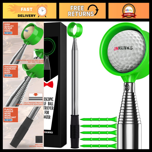 Telescopic golf ball retriever - telescopic,
